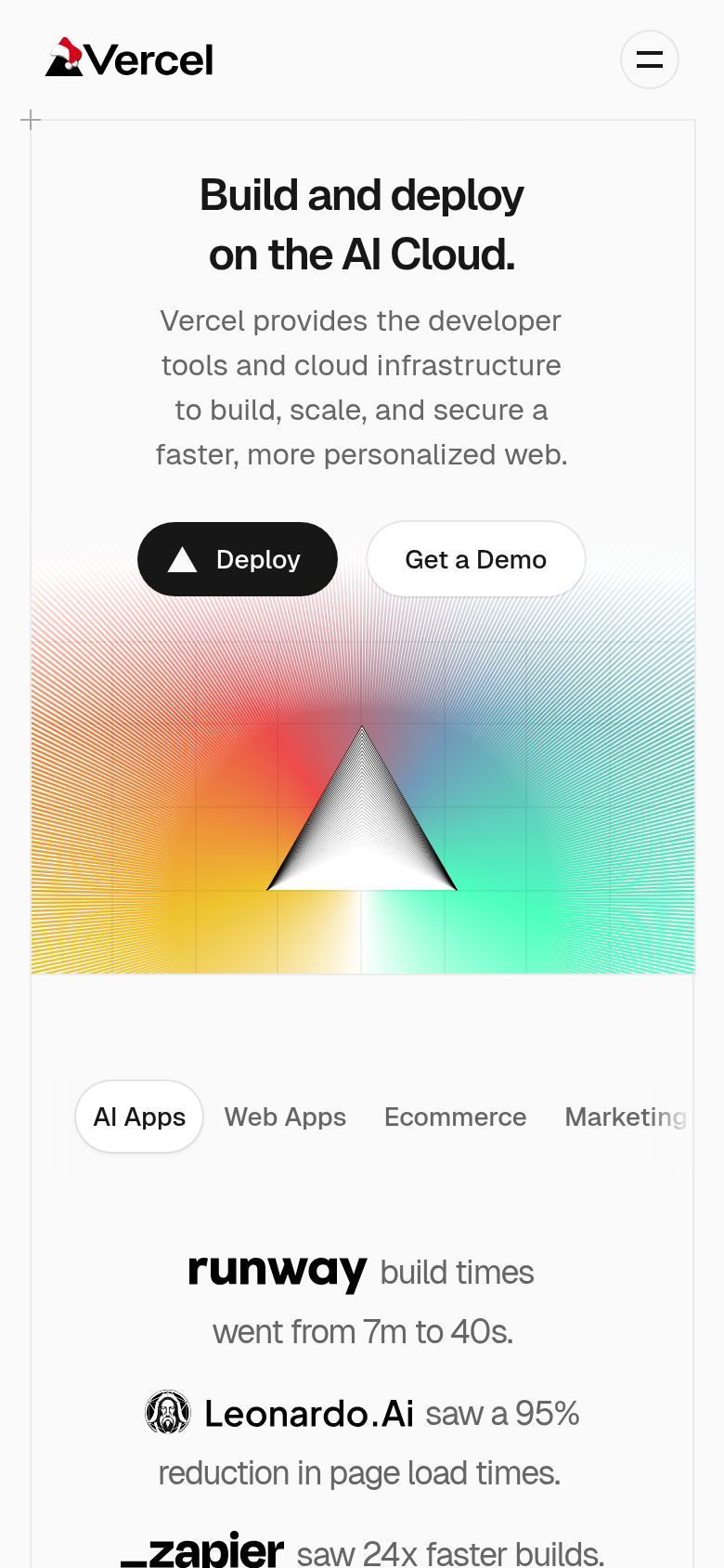 Screenshot at Mobile resolution